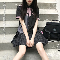 东京岁时记JK JK制服 碳素笔 女士百褶格裙