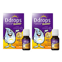 PLUS会员：Ddrops 儿童维生素D3滴剂  2.8ml 600IU *2瓶