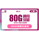  中国联通 惠牛卡 19元/月 80G通用流量+100分钟通话　