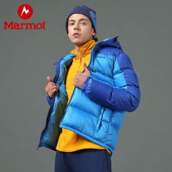 Marmot 土拨鼠 秋冬新款防风面包款保暖拒水鹅绒男700蓬羽绒服