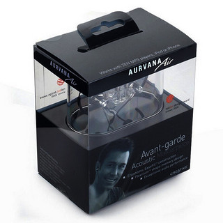 CREATIVE 创新 Aurvana Air 平头塞挂耳式有线耳机 黑色 3.5mm