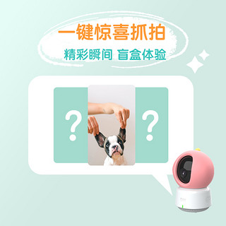 ChangBan 畅伴 智能看护器wifi家用手机远程无线监视监控摄像头宠物猫咪狗狗  樱花粉 32g