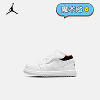 AIR JORDAN 正代系列 Jordan 1 Low Alt (TD) 儿童休闲运动鞋 CI3436-160 白色/黑色/红色 22码
