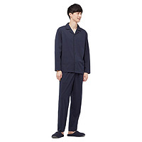 UNIQLO 优衣库 AIRism 男士睡衣套装 437343 藏青色 L