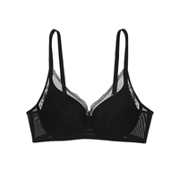 Aimer 爱慕 灵动之旅系列 女士无钢圈文胸套装 AM173051 2件装(灰紫色+黑色) 80A