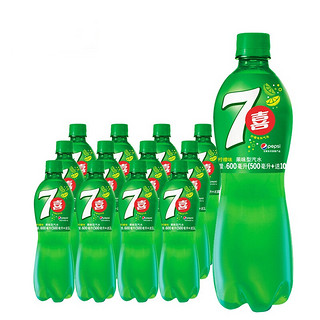 7-Up 七喜 汽水 冰爽柠檬味 600ml*12瓶