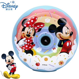 Disney 迪士尼 甜甜圈泡泡机儿童玩具电动相机吹泡泡枪防漏水夏天户外带音乐灯光男女孩米奇SWD-020生日礼物礼品
