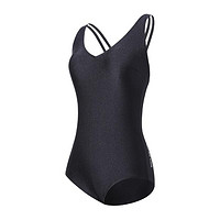 WATERTIME 蛙咚 女子三角连体泳衣 WT2359 至黯珠光 M 单肩带款