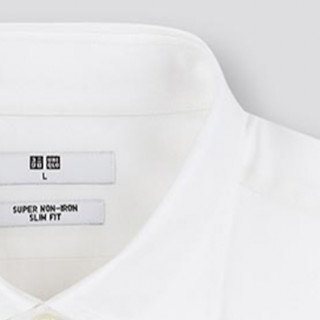 UNIQLO 优衣库 男士长袖衬衫 441712 白色 S