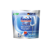 finish 亮碟 洗碗机专用量子极净洗碗凝珠 25颗*20袋
