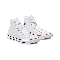 CONVERSE 匡威 男女同款 CONVERSE ALL STAR系列 经典高帮白色帆布鞋 M7650C 36.5