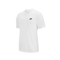 NIKE 耐克 Sportswear Club 男子运动T恤 AR4999-100 米白色 M