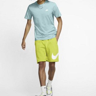 NIKE 耐克 Sportswear Club 男子运动T恤 AR4999-382 蓝绿色 L