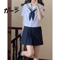 东京岁时记JK JK制服 海芋之夏 短袖学院风水手服上衣+下裙 两件套