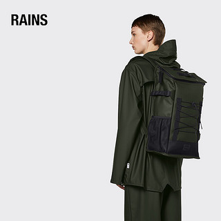 Rains Mountaineer Bag 双肩包登山包防水行李包运动旅行包男女同款背包带水壶兜绿色