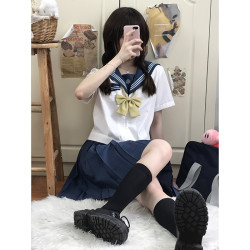 东京岁时记JK JK制服 花祁女子 水手服上衣+百褶裙 两件套