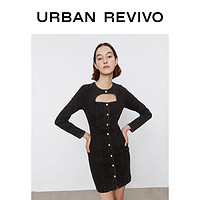 URBAN REVIVO 女薄款牛仔连衣裙 WG09SBGN2002