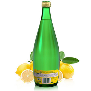 perrier 巴黎水 充气天然矿泉水 柠檬味 750ml*12瓶