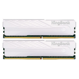 KINGBANK 金百达 64GB(32G×2)套装 DDR4 3200 台式机内存条 银爵