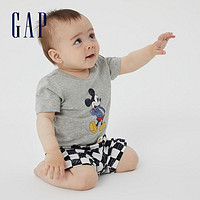 Gap 盖璞 迪士尼联名婴儿纯棉短袖连体衣626280 夏季童装运动上衣潮
