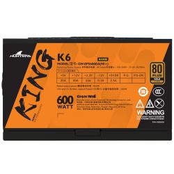 greatwall长城v5k5金牌电源额定500w全模组台式静音电脑主机电竞600w