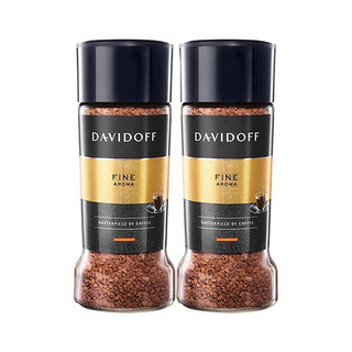 DAVIDOFF 大卫杜夫 柔和型 速溶黑咖啡粉 100g*2瓶