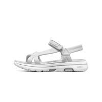 SKECHERS 斯凯奇 女鞋2021夏季新款女子魔术贴凉鞋轻便沙滩鞋111101 灰色 35