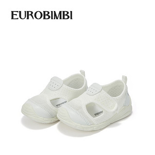 EUROBIMBI 欧洲宝贝 男女宝学步凉鞋夏季新款软底透气小白关键鞋 白色 5码/内长约13.5cm/适合脚长约13.0cm