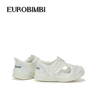 EUROBIMBI 欧洲宝贝 男女宝学步凉鞋夏季新款软底透气小白关键鞋 白色 5码/内长约13.5cm/适合脚长约13.0cm