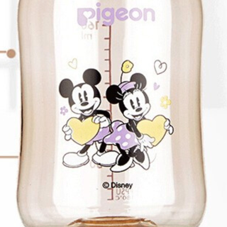 Pigeon 贝亲 Disney自然实感系列 PPSU彩绘奶瓶