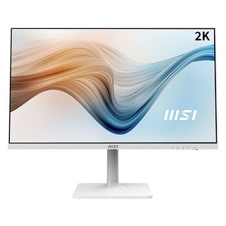 MSI 微星 27英寸显示器 2K 75Hz IPS屏 可壁挂 快拆支架 旋转升降支架 type-C接口家用办公MD271QPW