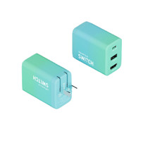 HAGiBiS 海备思 TC-064 氮化镓充电器 Type-C/USB-A/HDMI 65W 蓝绿+双Type-C 60W 数据线