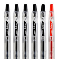 PILOT 百乐 Juice LJU-10EF 按动中性笔 黑5红1 0.5mm 6支装