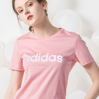 adidas NEO W CE TEE 女子运动T恤 DW7945 活力粉色 L