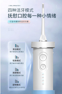 prooral 博皓 5026 冲牙器电动洗牙器 柔雾粉  伸缩款