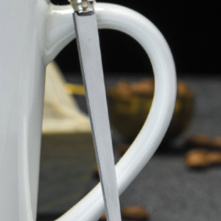 BUDINGCIYI 布丁瓷艺 SPTM100 马克杯 白亮面款 420ml 双子座