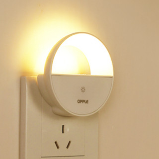 OPPLE 欧普照明 插电式小夜灯 奶白色 遥控款
