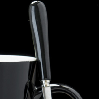 BUDINGCIYI 布丁瓷艺 SPTM100 马克杯 黑亮面款 420ml 天秤座