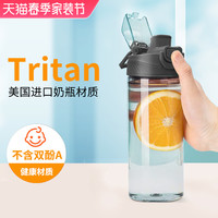 小米全格tritan水杯便携大容量男女学生塑料夏季防摔耐热随行杯子