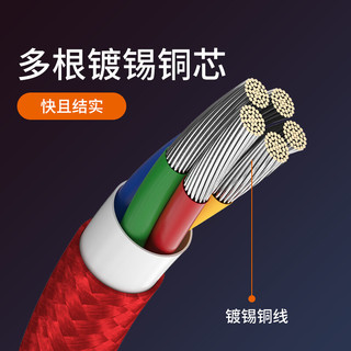  MOLIXIAOXIANG/摩力小象 快充 数据线  灰斑马色 Type-C USB-A 2A