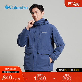 Columbia哥伦比亚户外22春夏新品男子城市户外防水冲锋衣连帽外套WE9012 010 S(170/92A) 478 XL(185/104A)