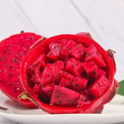 goodfarmer 佳农 国产红心火龙果 6个装 中果 单果300g-400g 广西国产