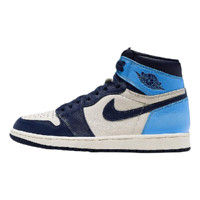 AIR JORDAN 正代系列 Air Jordan 1 Retro High OG 男子篮球鞋 555088-140 北卡蓝 42