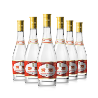 PLUS会员：汾酒 黄盖玻汾 清香型白酒 53度 475ml*6瓶 整箱装