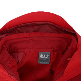 Jack Wolfskin 狼爪 ACTIVE OUTDOOR系列 男子三合一冲锋衣 1110672-2102 深红色 M