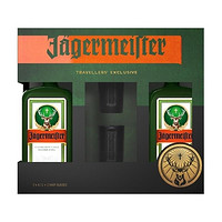 cdf会员购：Jagermeister 德国野格 利口酒双瓶礼盒装（500ml*2+Shot杯*2）