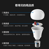 OPPLE 欧普照明 欧普led灯泡家用超亮节能灯泡e14e27螺口球泡灯led吸顶灯光源