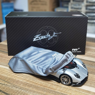 Almost Real（似真模型）AR+ 1:18 帕加尼宗塔 Zonda F 2005年日内瓦车展合金汽车模型跑车模型收藏 帕加尼宗塔 Zonda F 银色