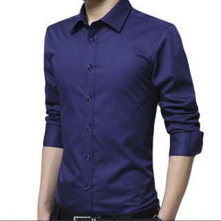 ROMON 罗蒙 男士长袖衬衫套装 5618 2件装(白色+钻蓝) 6XL