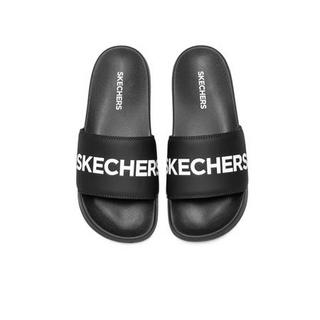 SKECHERS 斯凯奇 Side Lines 男子拖鞋 8790108/BLK 黑色 45